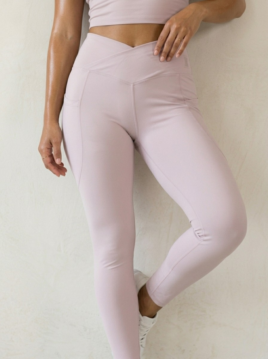 Bare Crossover Legging — Rose Quartz