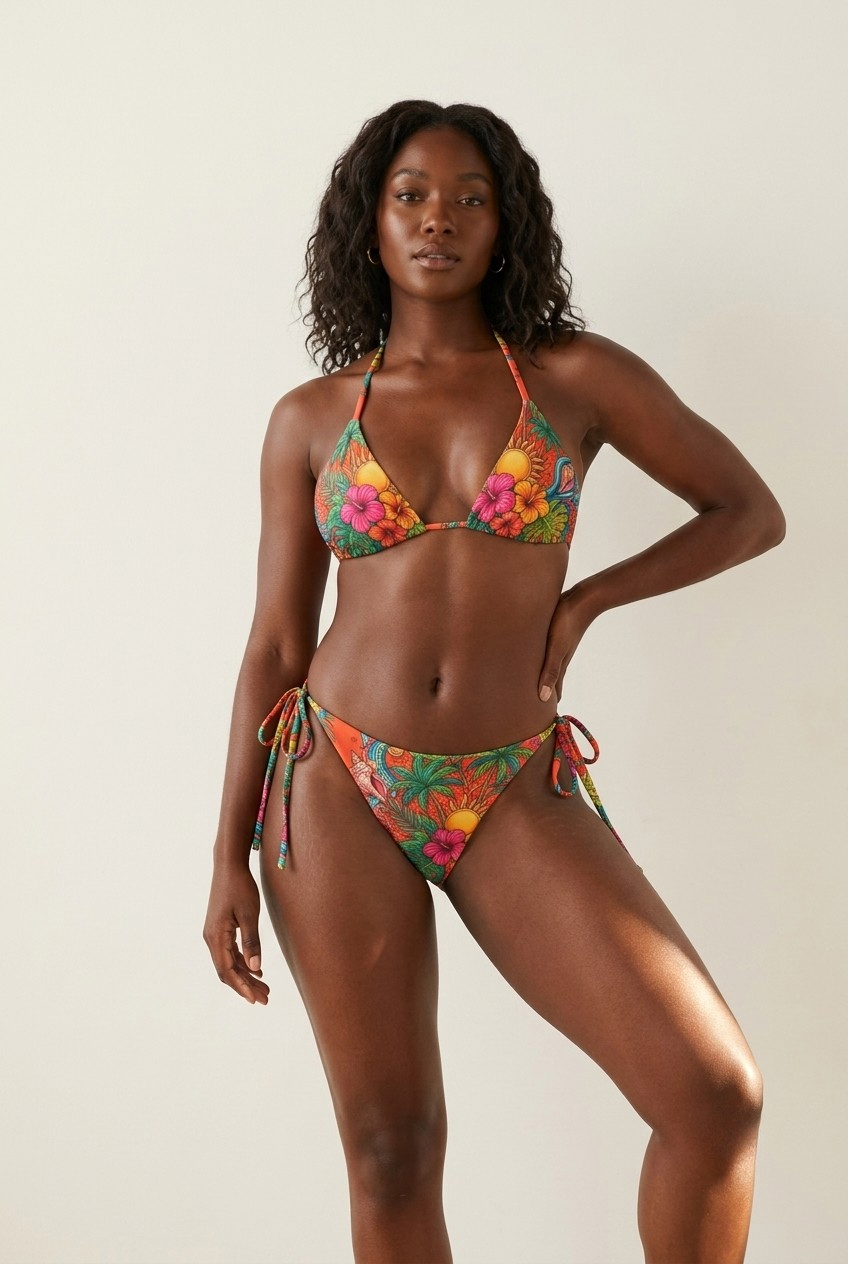Ember Tropics String Bikini Set