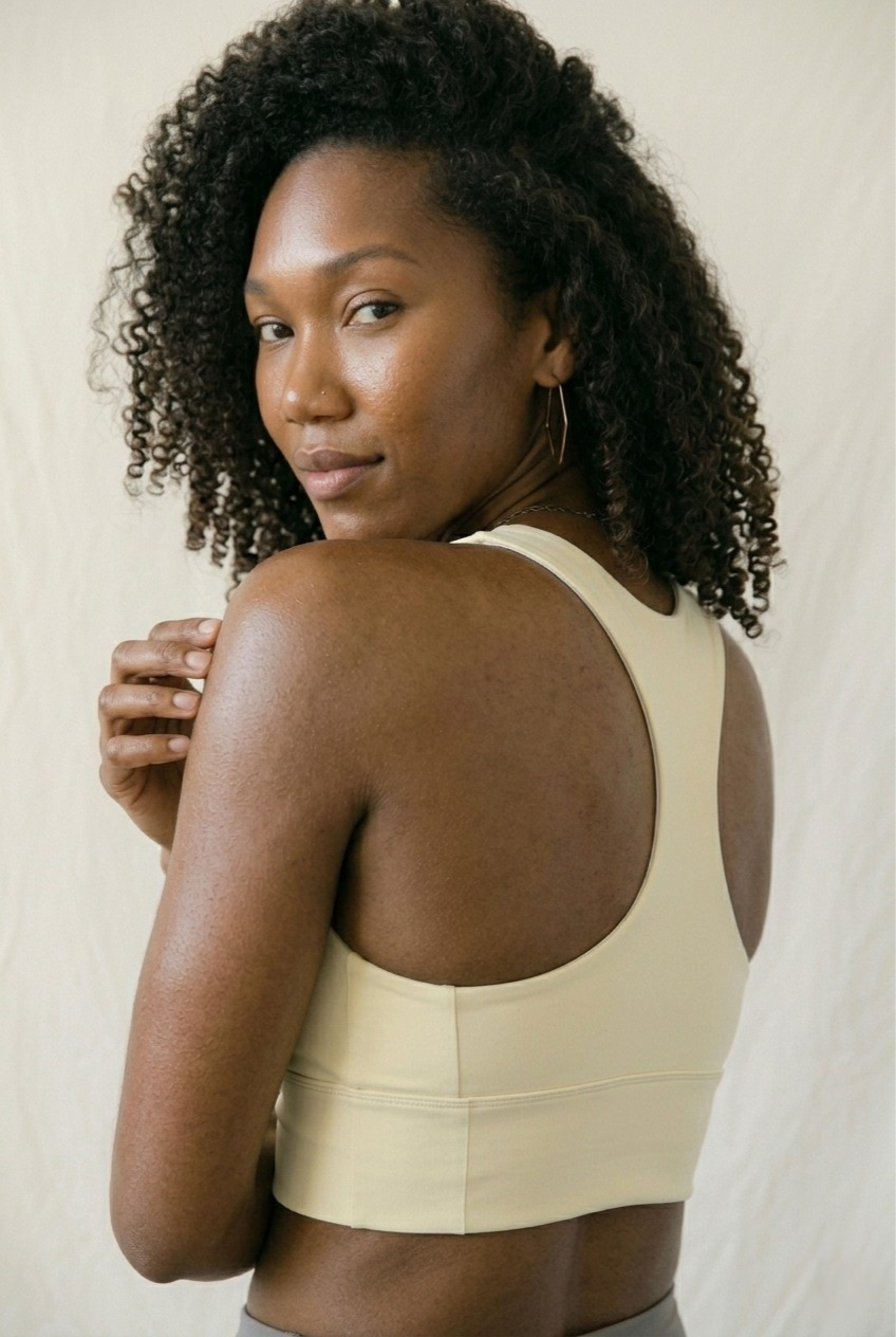 Bare Longline Bra — Buttercream