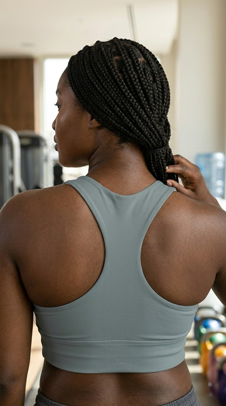 Terra Longline Bra — Slate