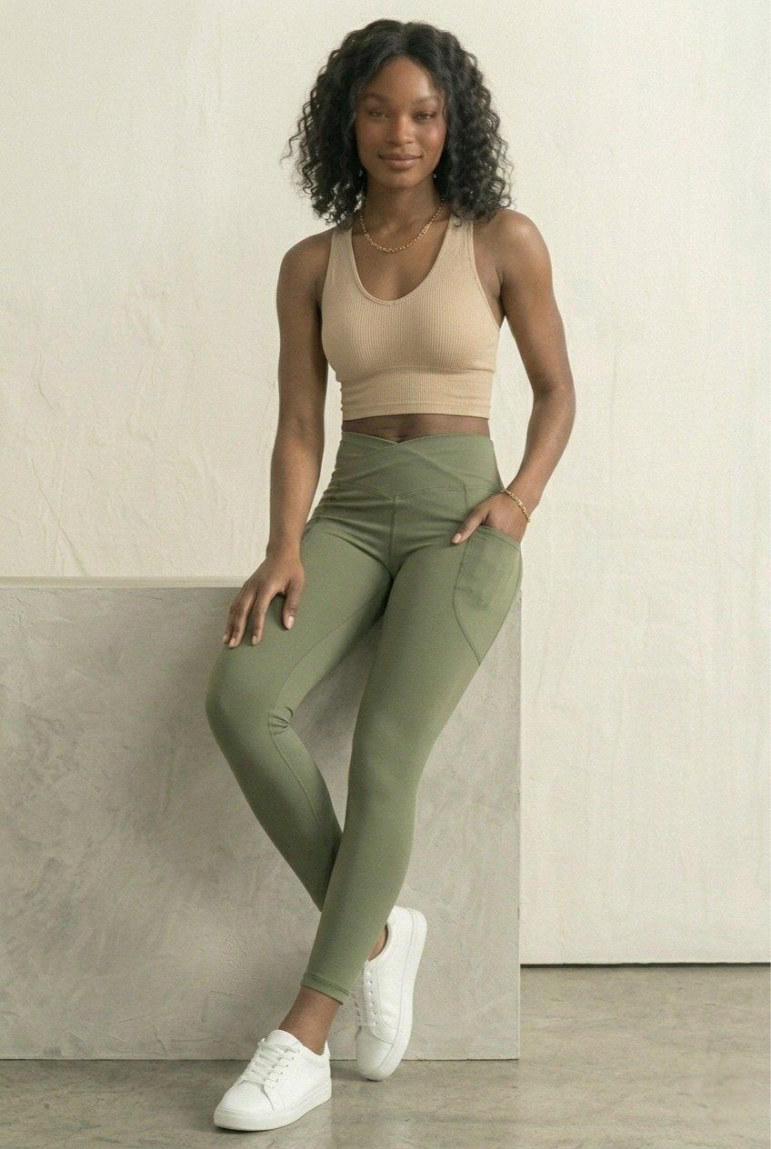 Terra Crossover Legging — Thistle