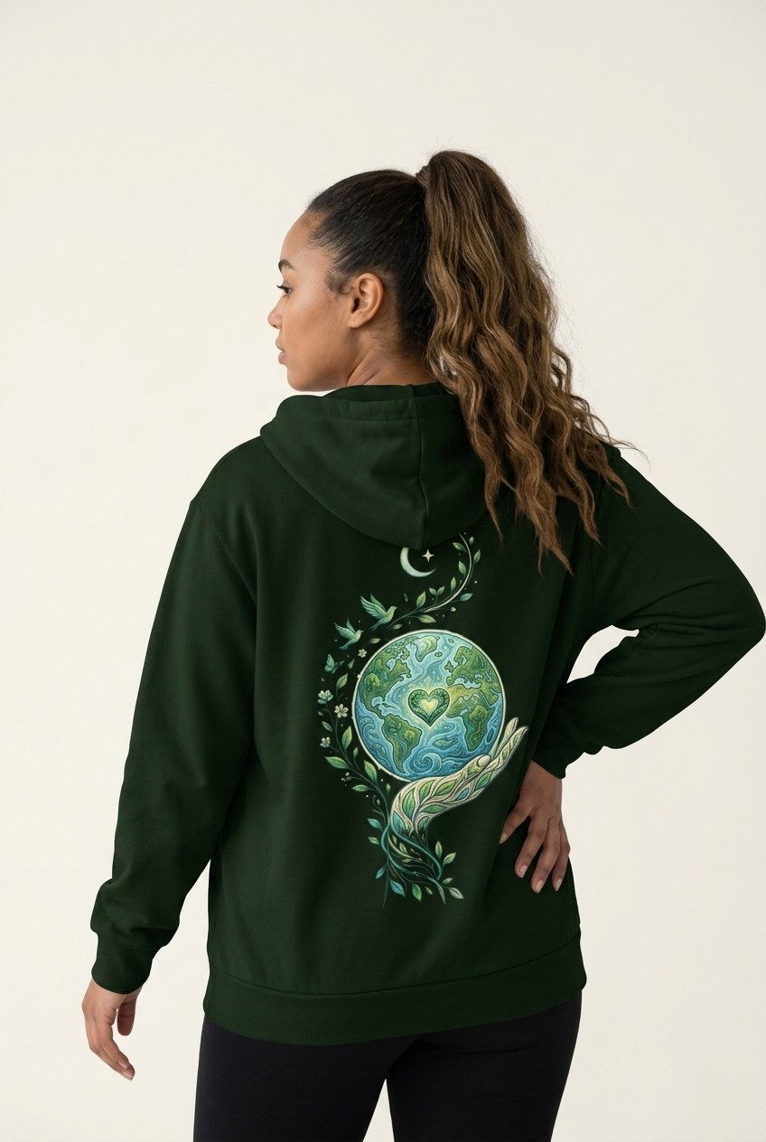 Monstera Grove Zip Hoodie