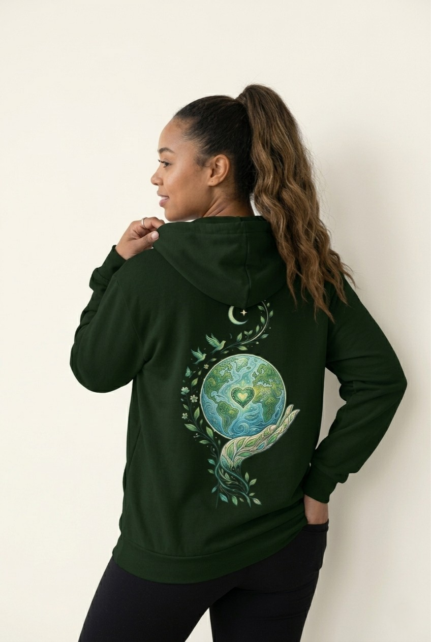 Monstera Grove Zip Hoodie