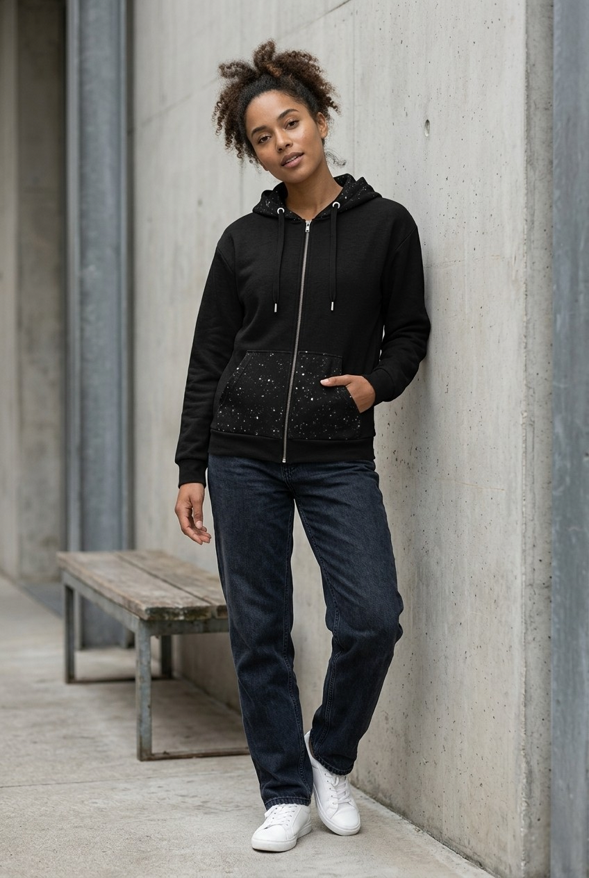 Midnight Sky Zip Hoodie