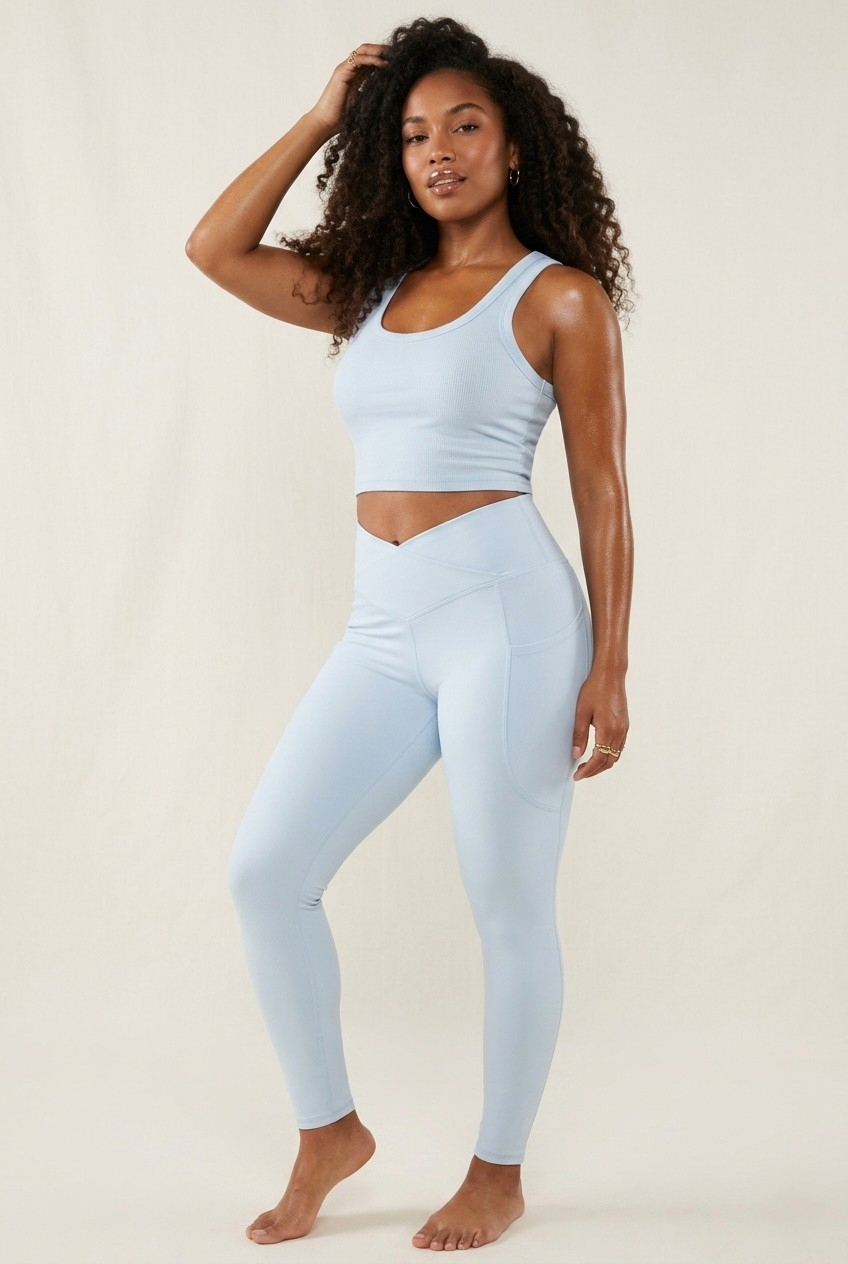 Bare Crossover Legging — Glacial