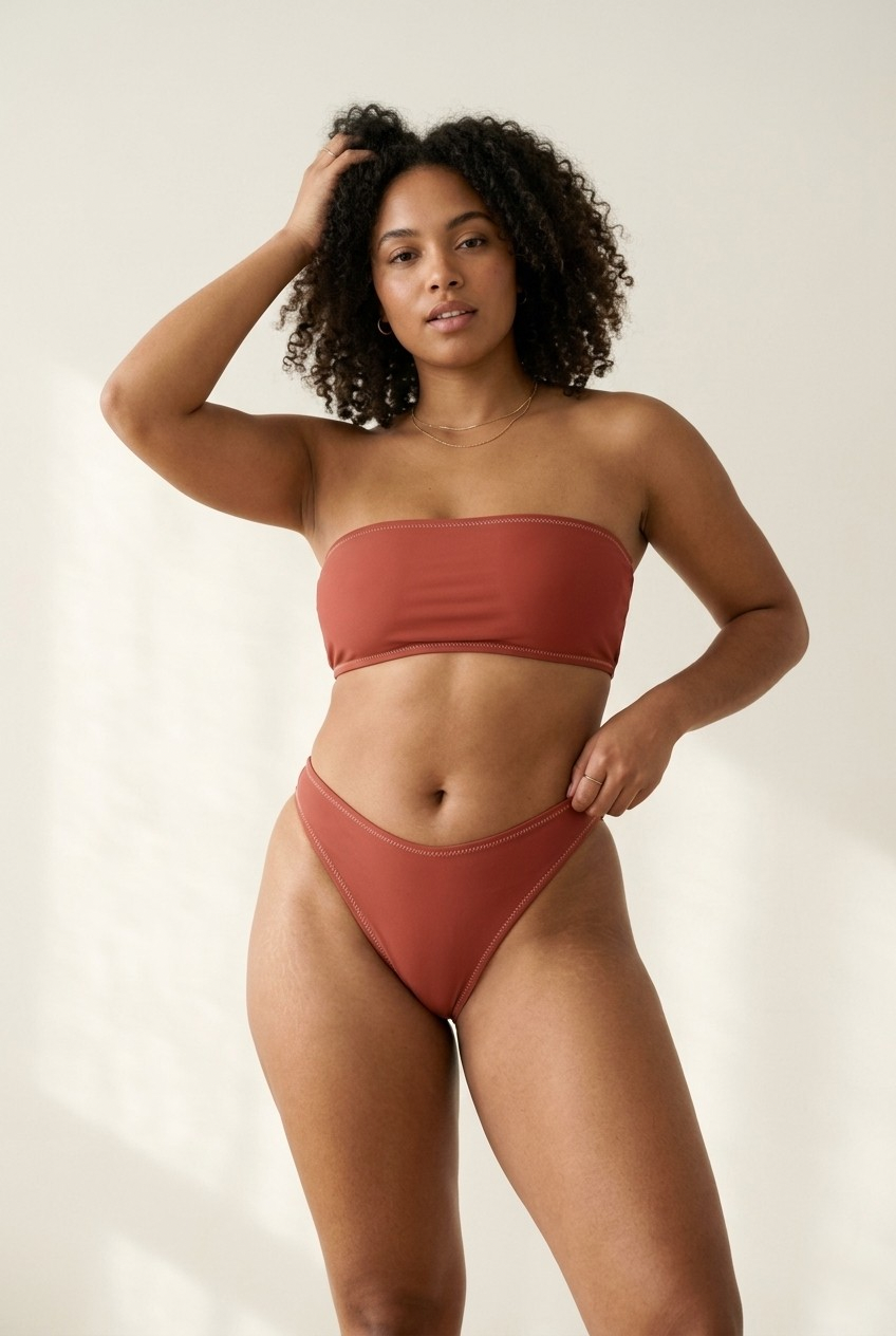 Terra Bandeau Set — Terracotta