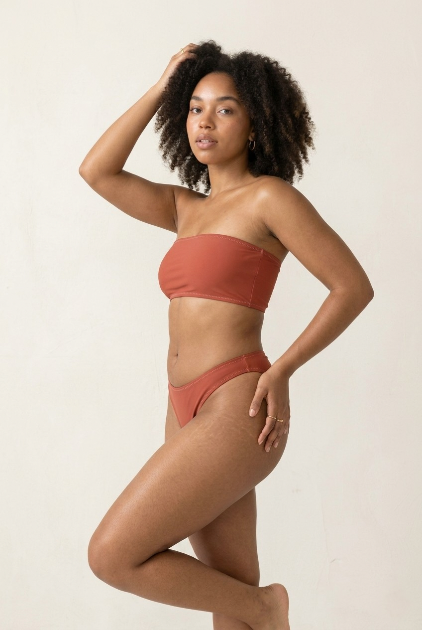 Terra Bandeau Set — Terracotta