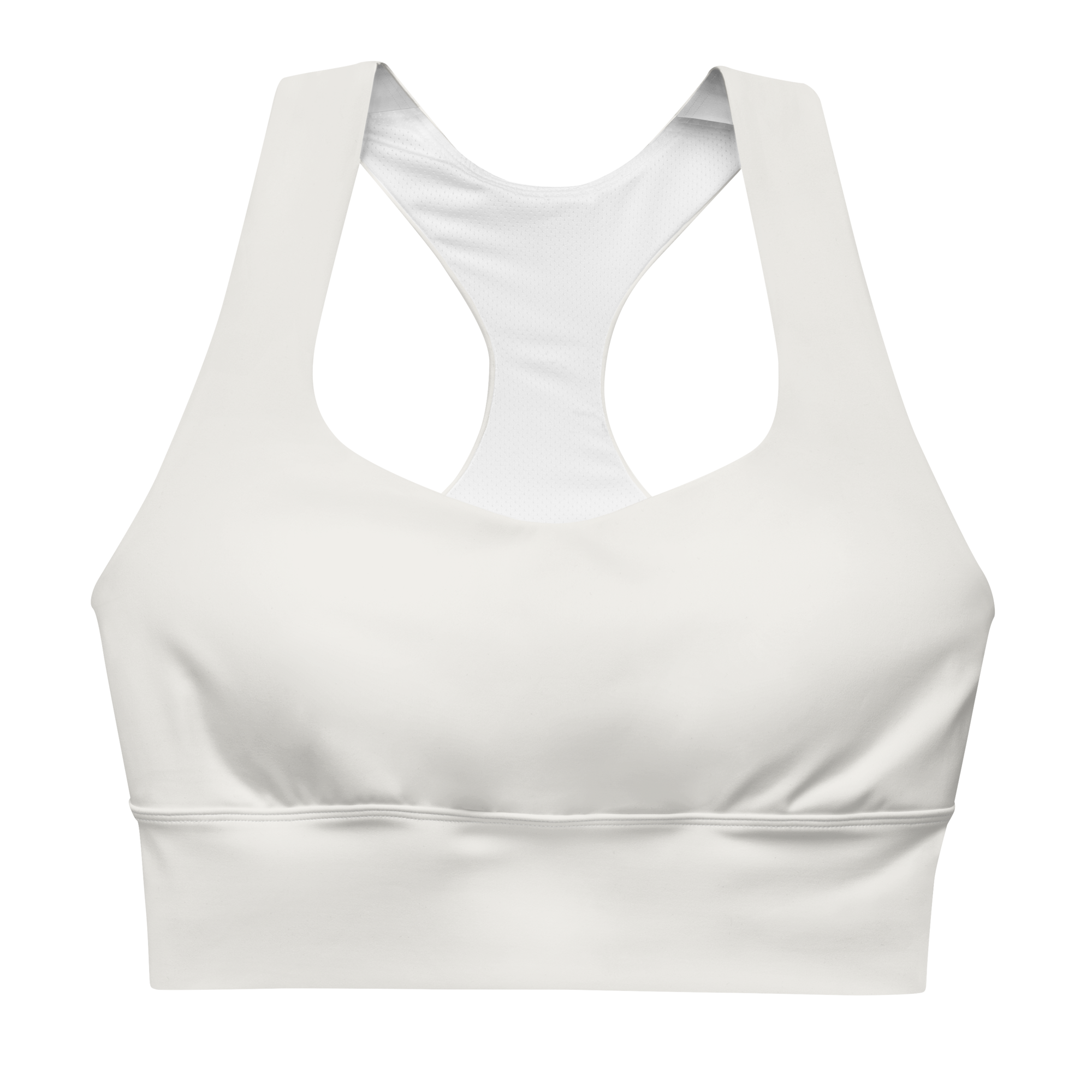Bare Longline Bra — Alabaster