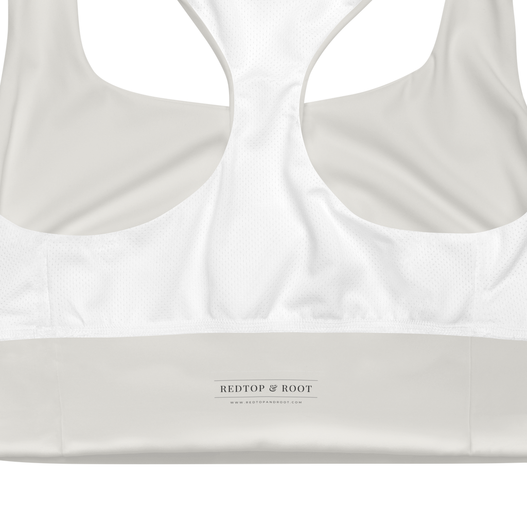 Bare Longline Bra — Alabaster