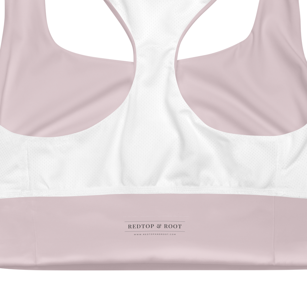 Bare Longline Bra — Rose Quartz