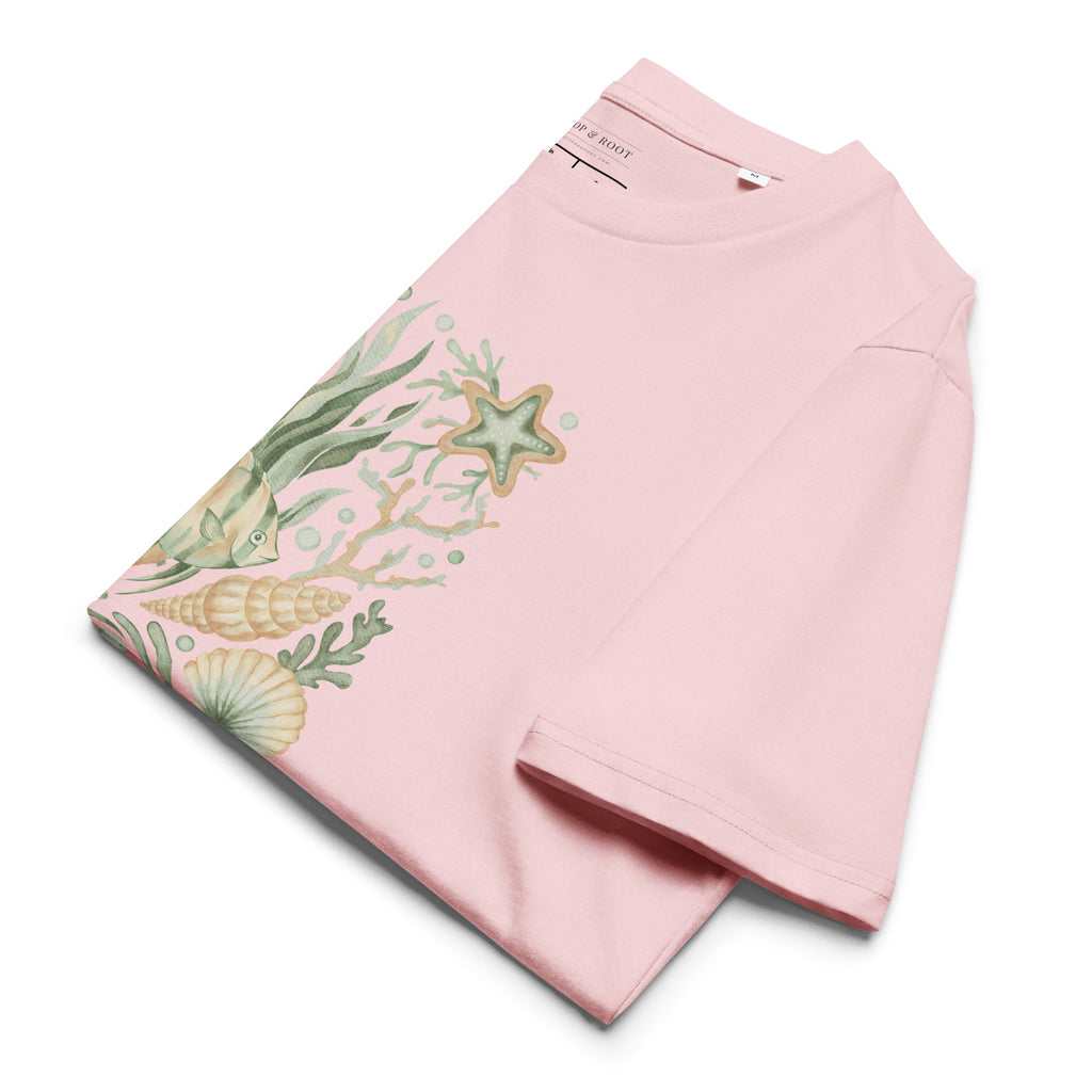Sea Drawn Tee — Pink